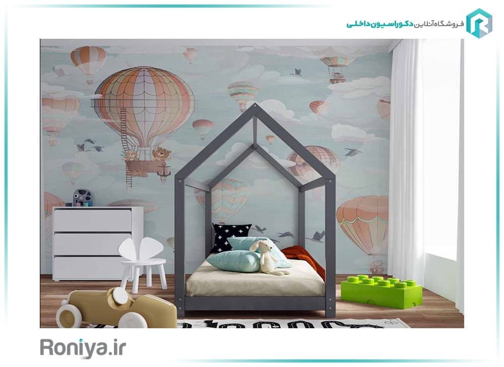 پوستر سه بعدی اتاق کودک طرح بالن CN-0132
