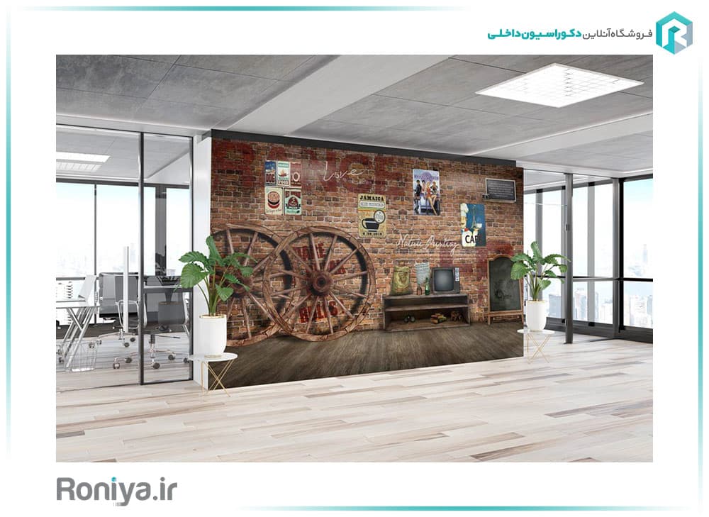 پوستر دیواری طرح دیوار آجری RT-191