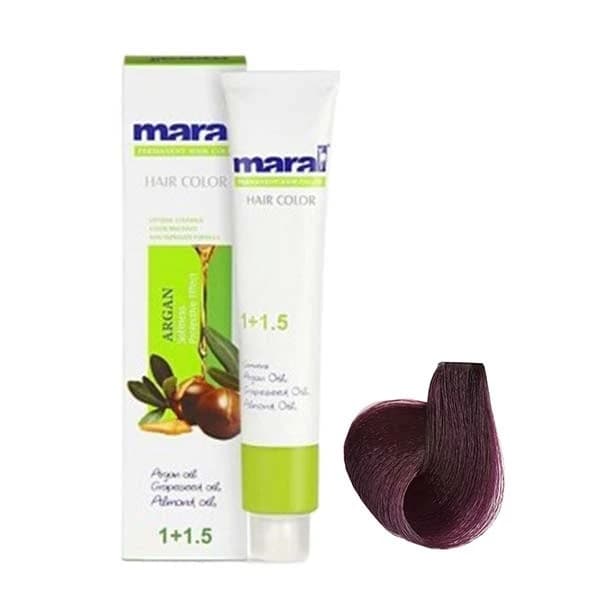 رنگ مو مارال شرابی شماره 3.99 رنگ شرابی تیره حجم 100 میلی لیتر — تصویر ۵