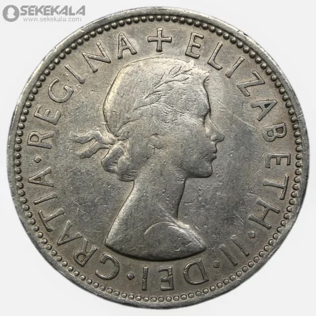 سکه 2 شیلینگ انگلیس 1964 (ملکه الیزابت) — تصویر ۲