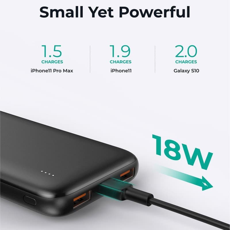 پاور بانک آکی AUKEY 10000mAh 18W — تصویر ۳