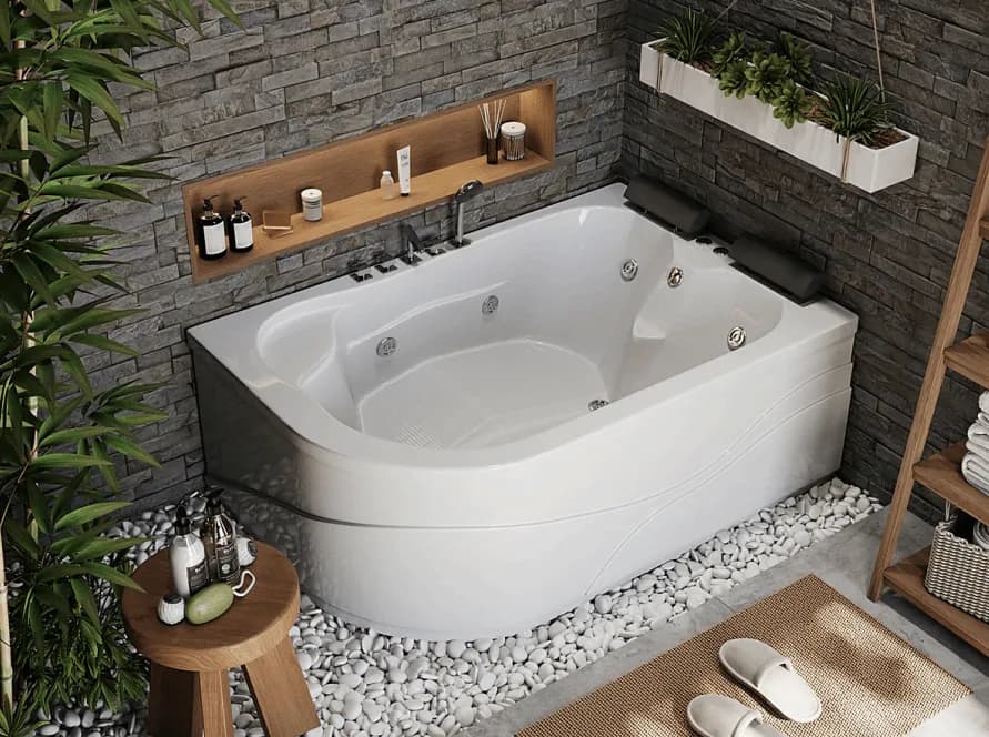 وان حمام دو‌نفره آرکا مدل A-BA211 ابعاد 60*120*175 — تصویر ۲