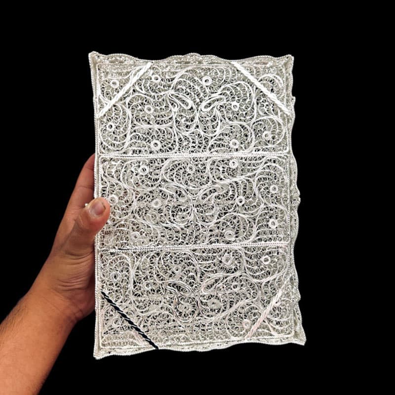 ظروف ملیله کاری جعبه قرآنی کوچیک — تصویر ۵