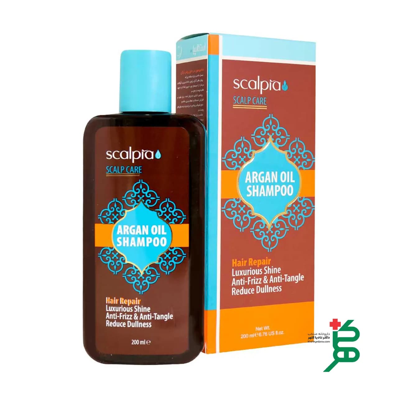 شامپو مو سر حاوی روغن آرگان اسکالپیا