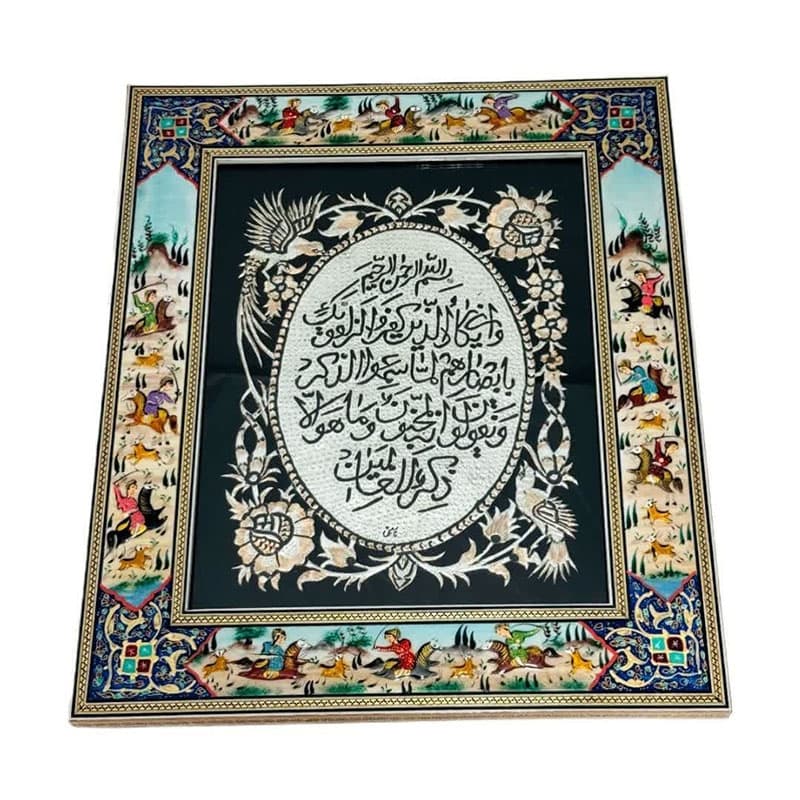 تابلو قلم زنی چوگان 30در40 ون یکاد — تصویر ۸
