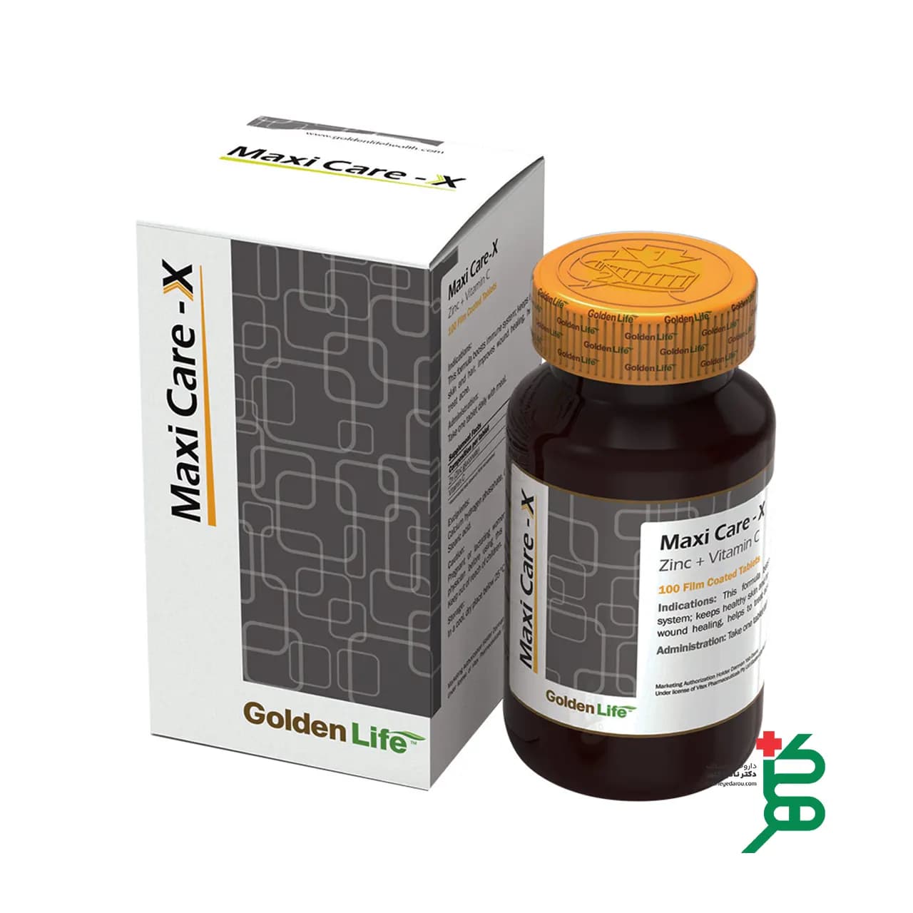 قرص ماکسیکر ایکس (زینک + ویتامین سی) گلدن لایف