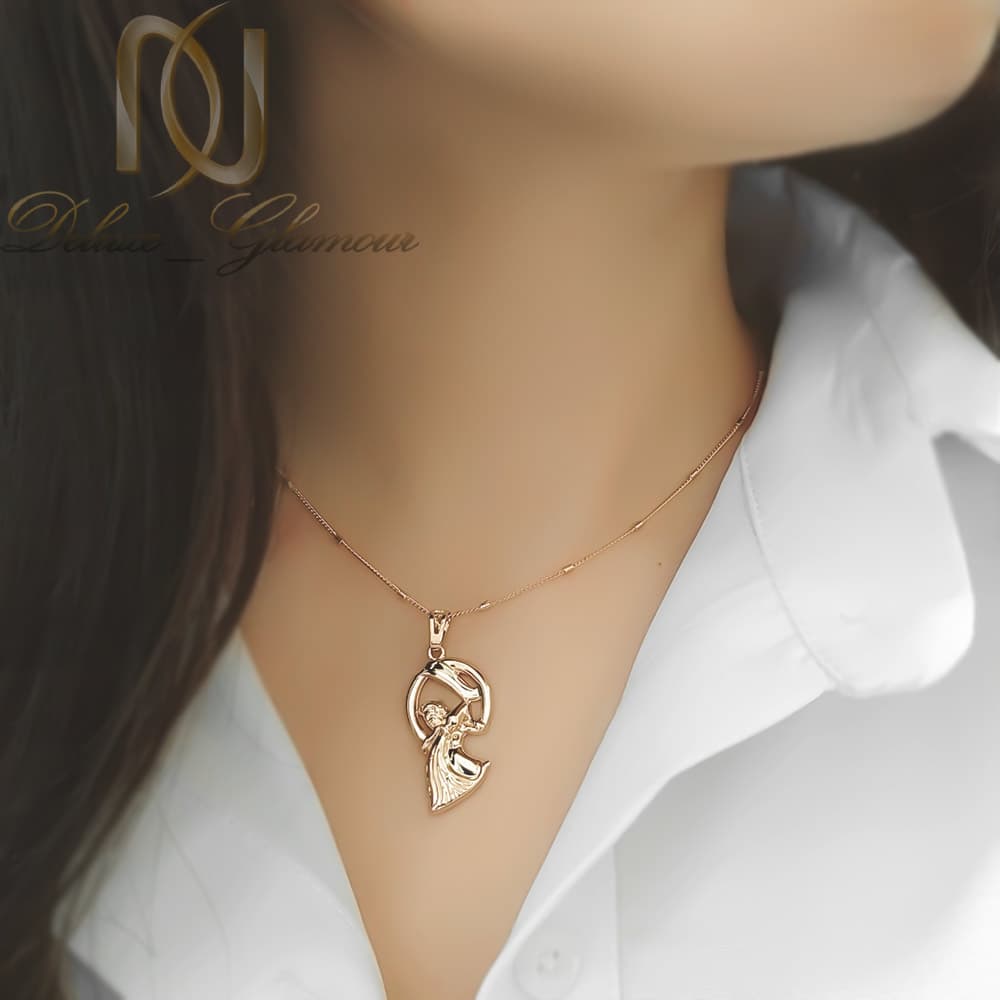 گردنبند ماه تولد بهمن ماه ژوپینگ طلایی NW-N481 — تصویر ۲