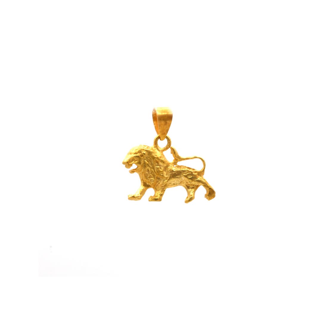 آویز طلا شیر 105 — تصویر ۲