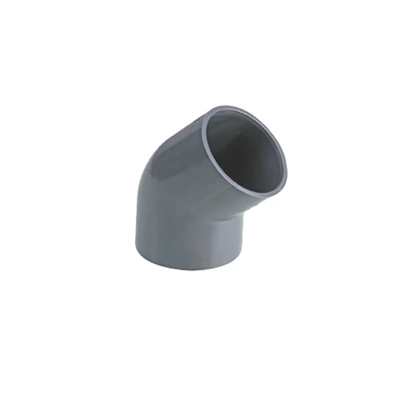 زانو 45 درجه چسبی 50 UPVC پیمتاش