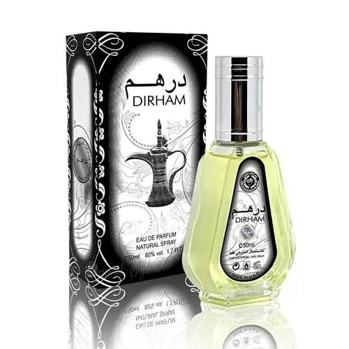 عطر ادکلن درهم ارض الزعفران DIRHAM حجم 50 میل( اورجینال)