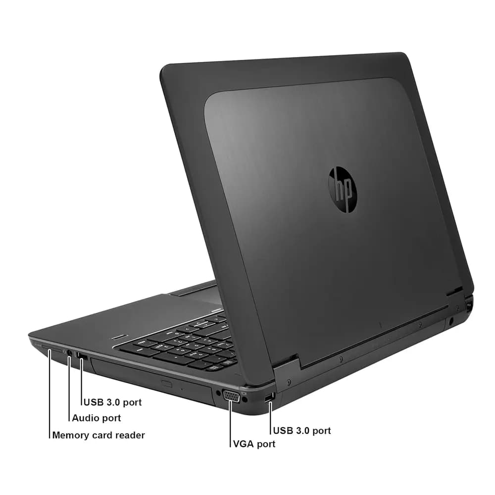 لپ تاپ اچ پی HP ZBook 15 G2 | i7-5600U | 8G | 256G | 1GB aAMD R7| 15.6″FHD (استوک) — تصویر ۳