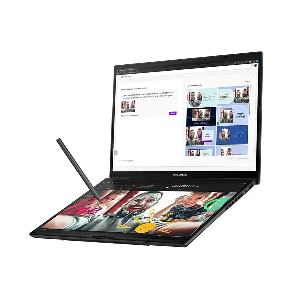 لپ تاپ ایسوس Asus ZenBook DOU | Core i7-10510U | 16G | 1TB | Intel UHD | 13.5”FHD Dual Screen (استوک) — تصویر ۴