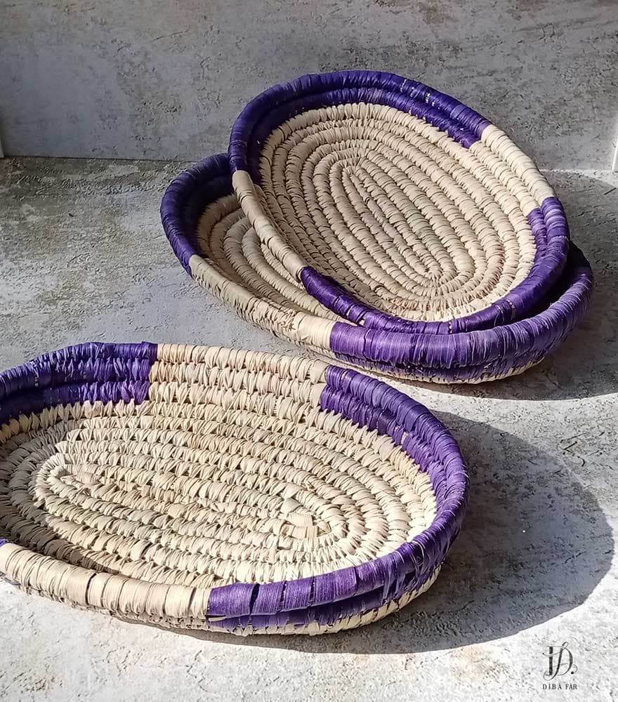 سبدحصیری بیضی بنفش