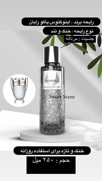 بادی اسپلش مردانه رایحه عطر پاکورابان اینوکتوس حجم 250 میل(بدون شاین)