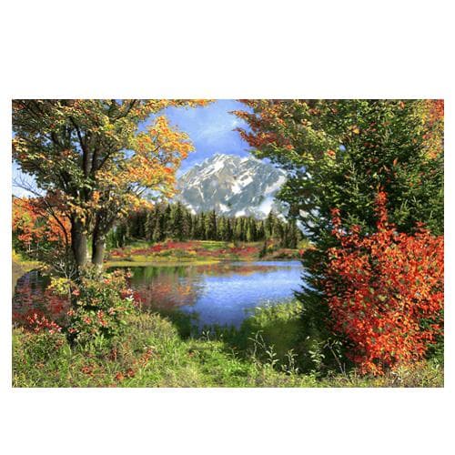طرح منظره رودخانه پاییزی کد 23026