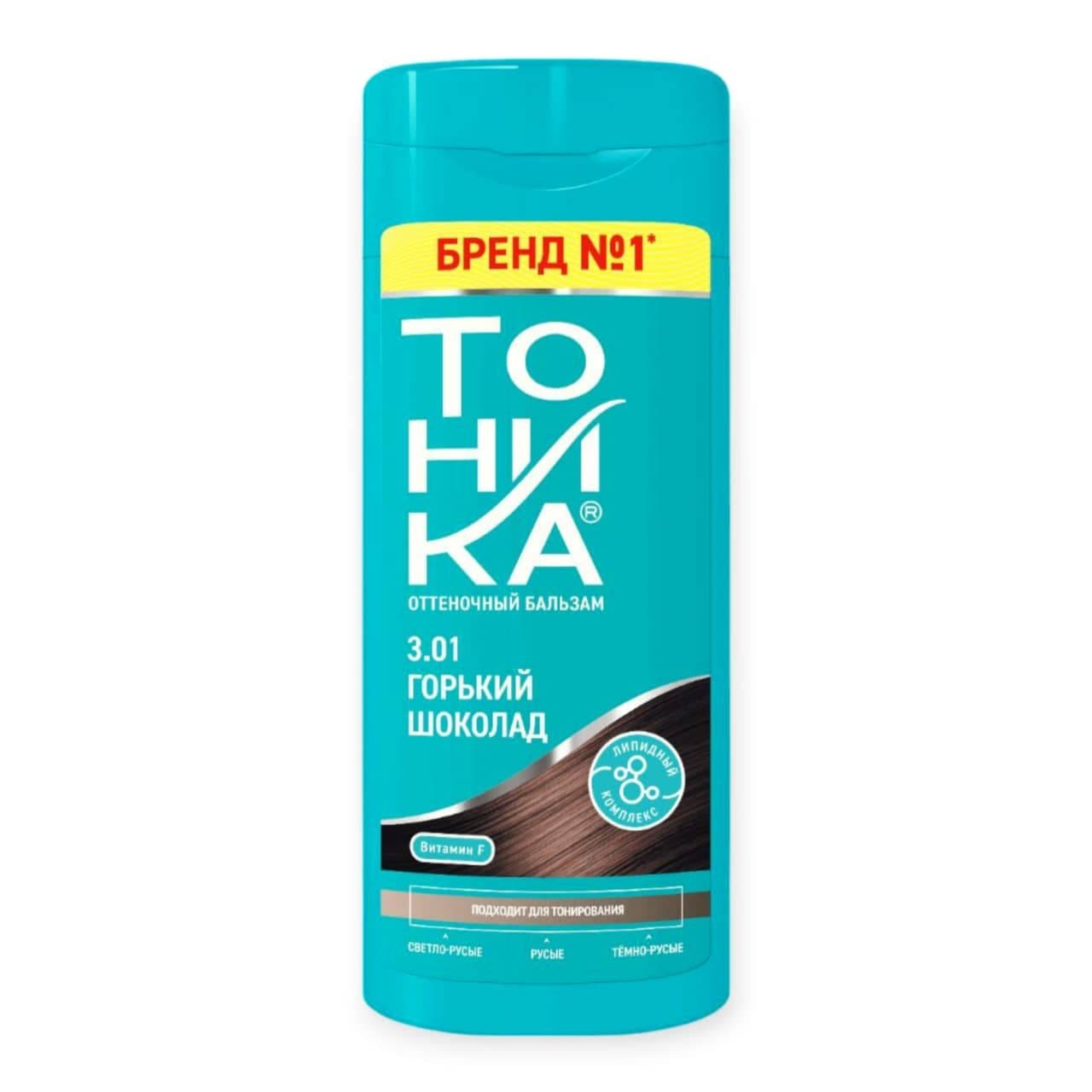 شامپو رنگی تونیکا TOHIKA شماره 3.01 شکلاتی تیره حجم 150 میل
