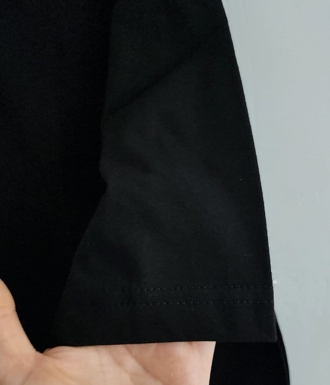 تیشرت مشکی ساده کد 2743 — تصویر ۲