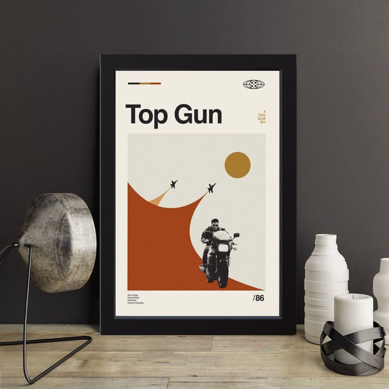 تابلو مدل Top gun طرح تام هاردی کد Q2126 — تصویر ۲