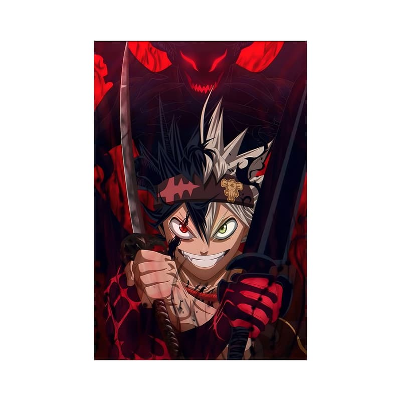 تابلو مدل انیمه آستا بلک کلاور asta black clover anime 14 — تصویر ۲