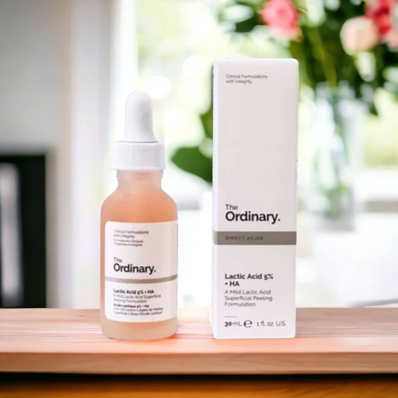 سرم لاکتیک اسید 5% و هیالورونیک اسید اوردینریOrdinary جوانساز و آبرسان حجم 30 میلی لیتر — تصویر ۴