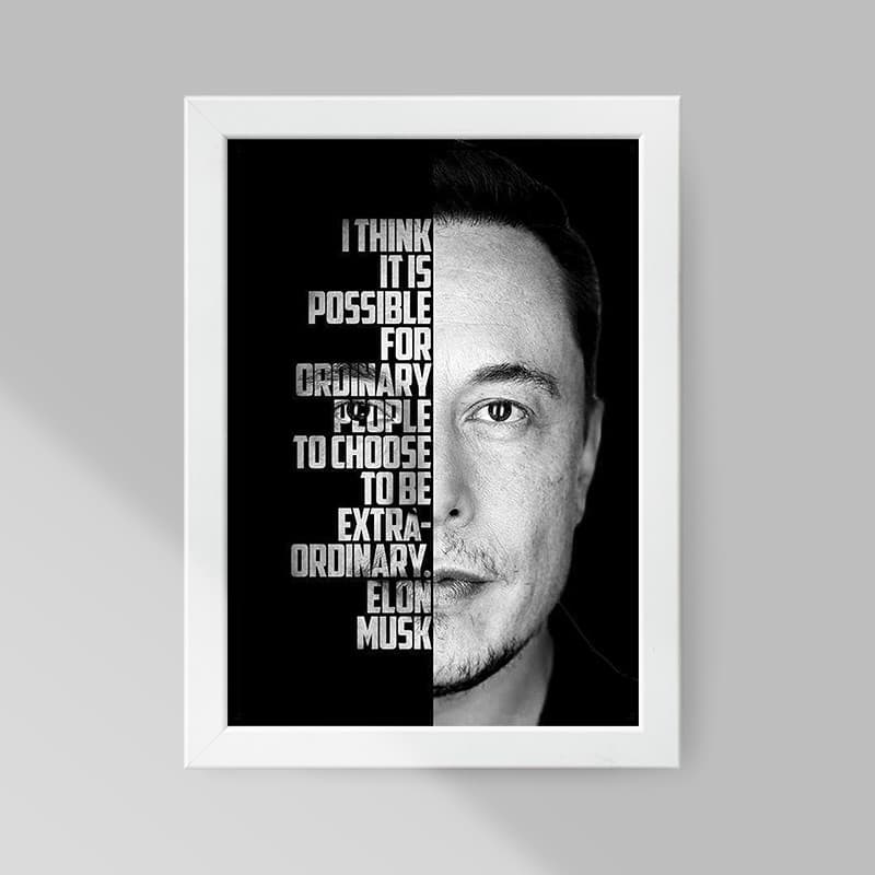 تابلو صبا طرح مدل انگیزشی Elon musk کد G1417w — تصویر ۲