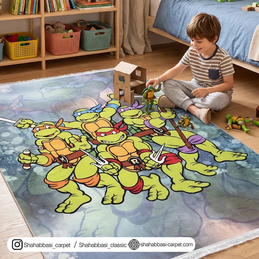 فرش کودک کد 700267 تمام رنگ