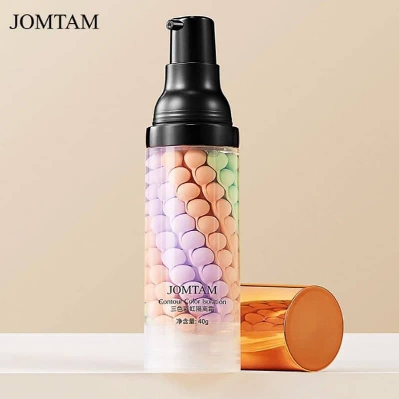 پرایمر صورت هفت رنگ جومتام و توز JOMTAM TUZ مدل پمپی حجم 40 گرم — تصویر ۲