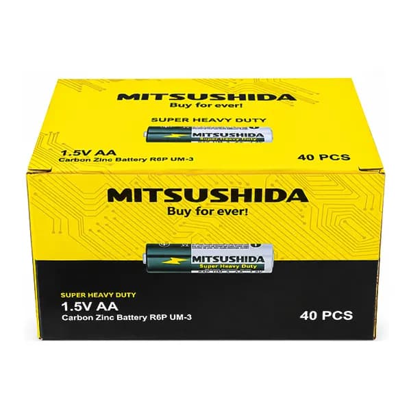 باتری قلمی MITSUSHIDA مدل R6P بسته 4 عددی — تصویر ۲