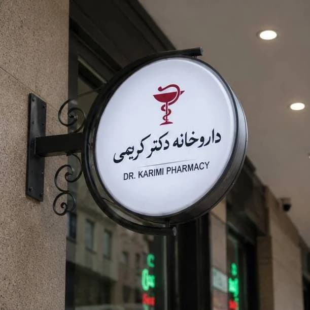 تابلو لایت باکس گردان دایره — تصویر ۳