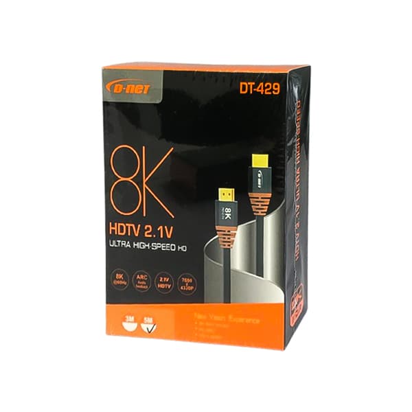 کابل HDMI 8K دی نت مدل DT-429 طول 5 متر — تصویر ۲