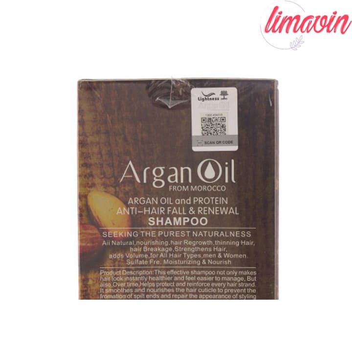 ماسک مو لایتنس Argan Oil فاقد سولفات مناسب انواع مو حجم 900 میلی لیتر — تصویر ۴