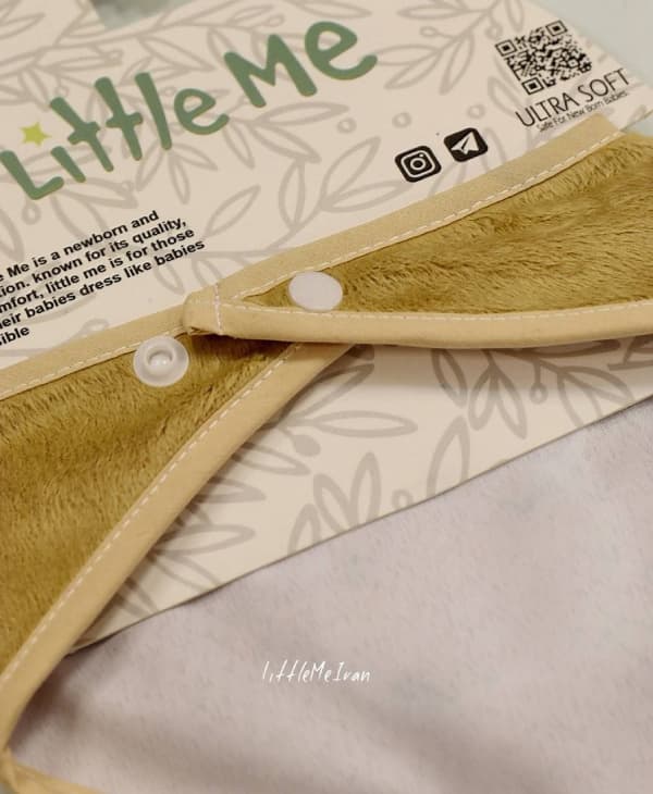 دستمال گردن و پیشبند نوزادی little me طرح گاو — تصویر ۲