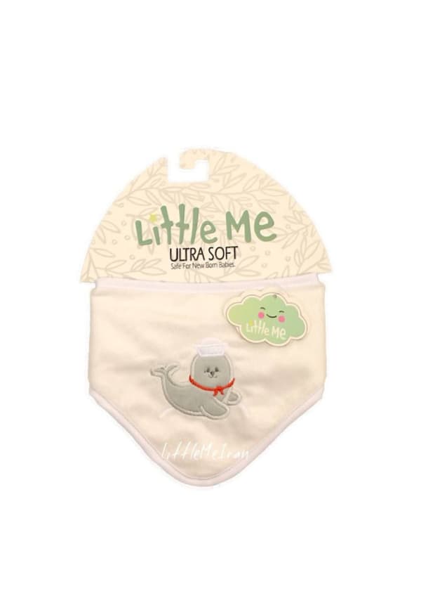 دستمال گردن و پیشبند نوزادی little me طرح دلفین