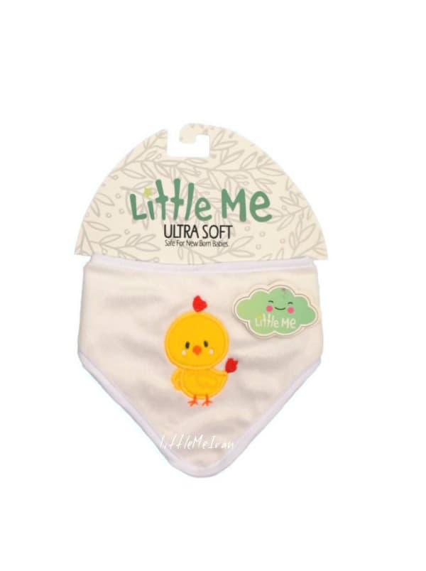 دستمال گردن و پیشبند نوزادی little me طرح جوجه