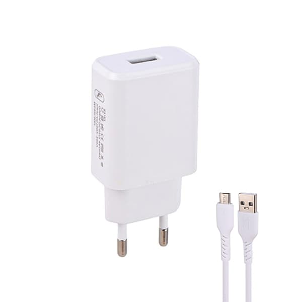 شارژر دیواری Sky Dolphin 12W مدل SC07V + کابل MicroUSB
