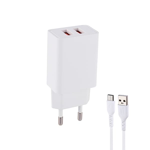 شارژر دیواری Sky Dolphin 12W مدل SC03V + کابل MicroUSB