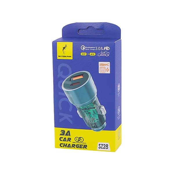 شارژر فندکی دو پورت Sky Dolphin مدل SZ28 — تصویر ۲