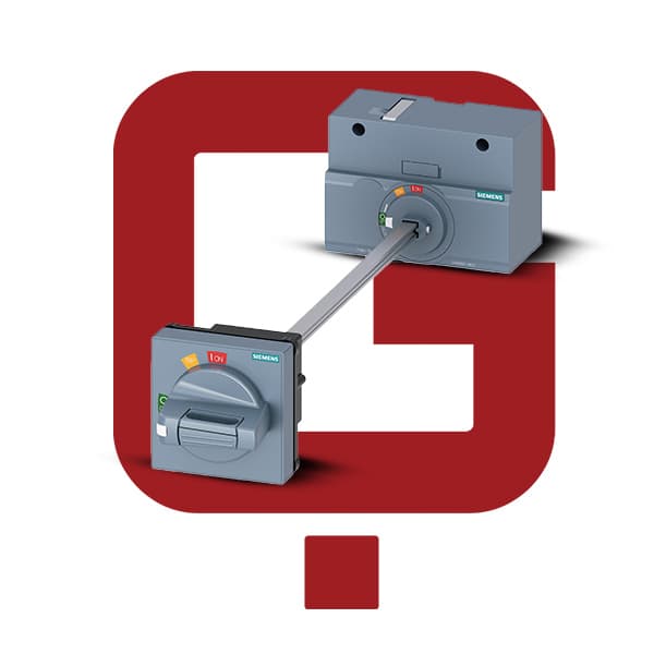 دسته روتاری کلید اتوماتیک زیمنس ، 250 3VA9257-0FK21