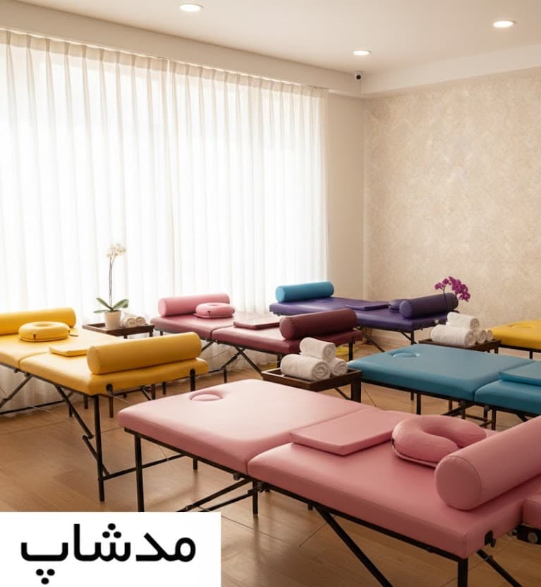 تخت ماساژ پرتابل تخت به همراه پک کامل برند مدشاپ مدل 174