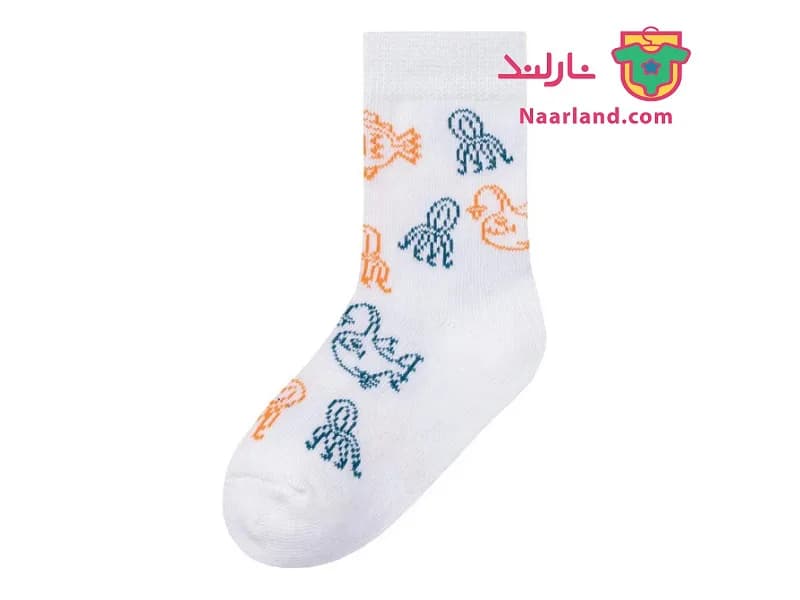 مجموعه ۵ عددی جوراب نخی لوپیلو طرح هشت پا — تصویر ۳