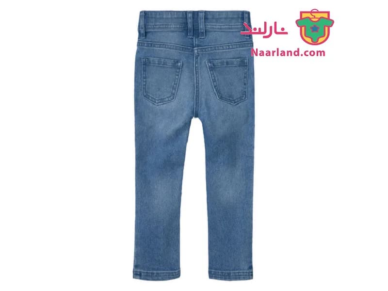 شلوار جین دخترانه Slim fit لوپیلو آلمان رنگ آبی روشن — تصویر ۳