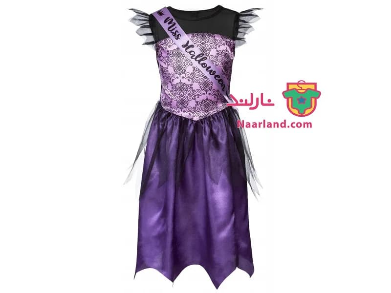 کاستوم و کلاه دخترانه طرح miss halloween — تصویر ۳