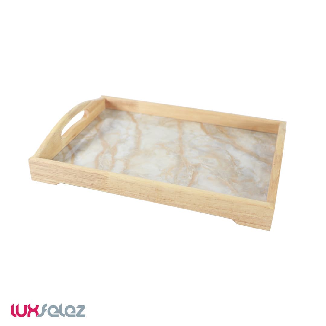 سینی هایلو مدل چوبی طرح سنگ متوسط