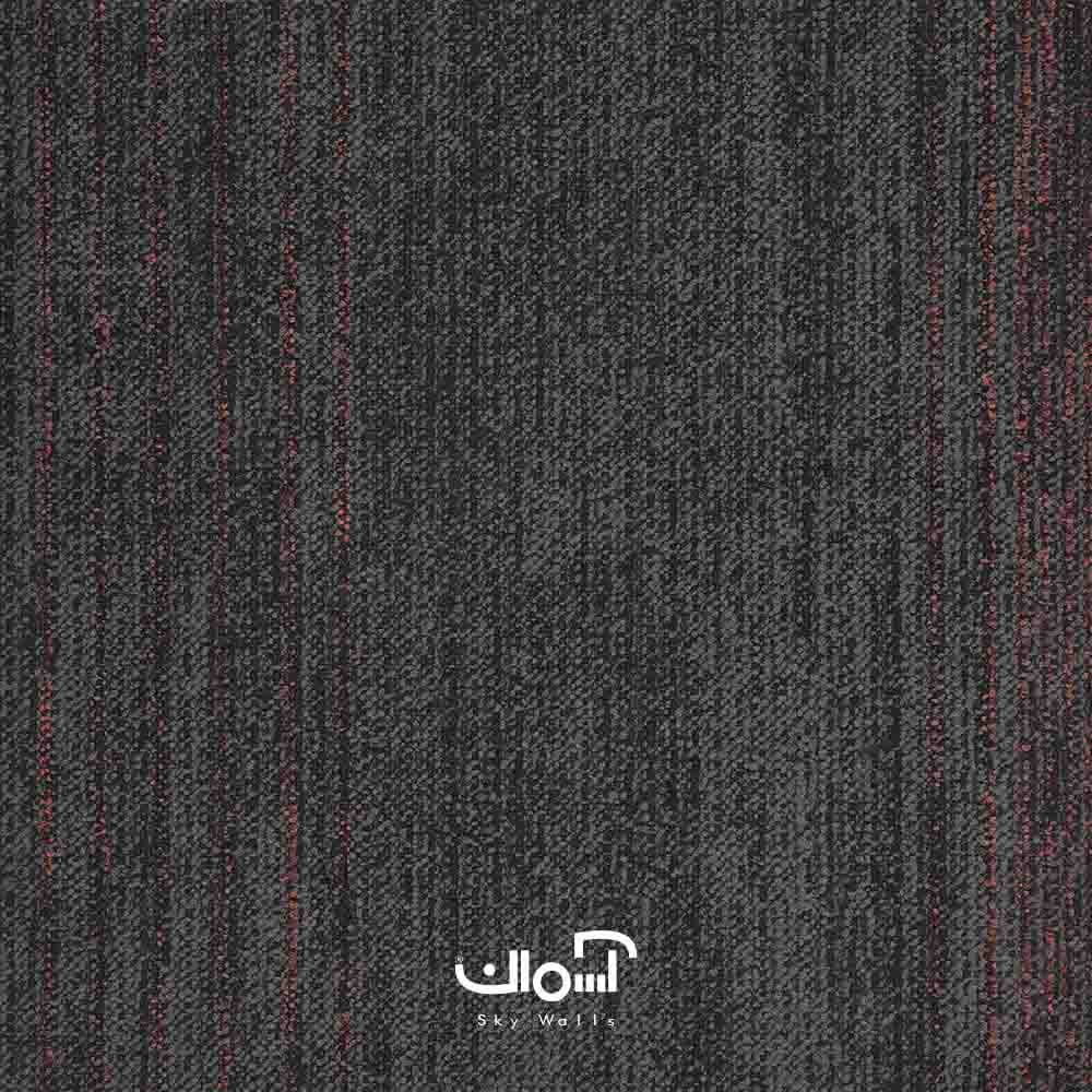 موکت تایل تورنتو کد 159E41 ویلتون کارپت مشکی قرمز