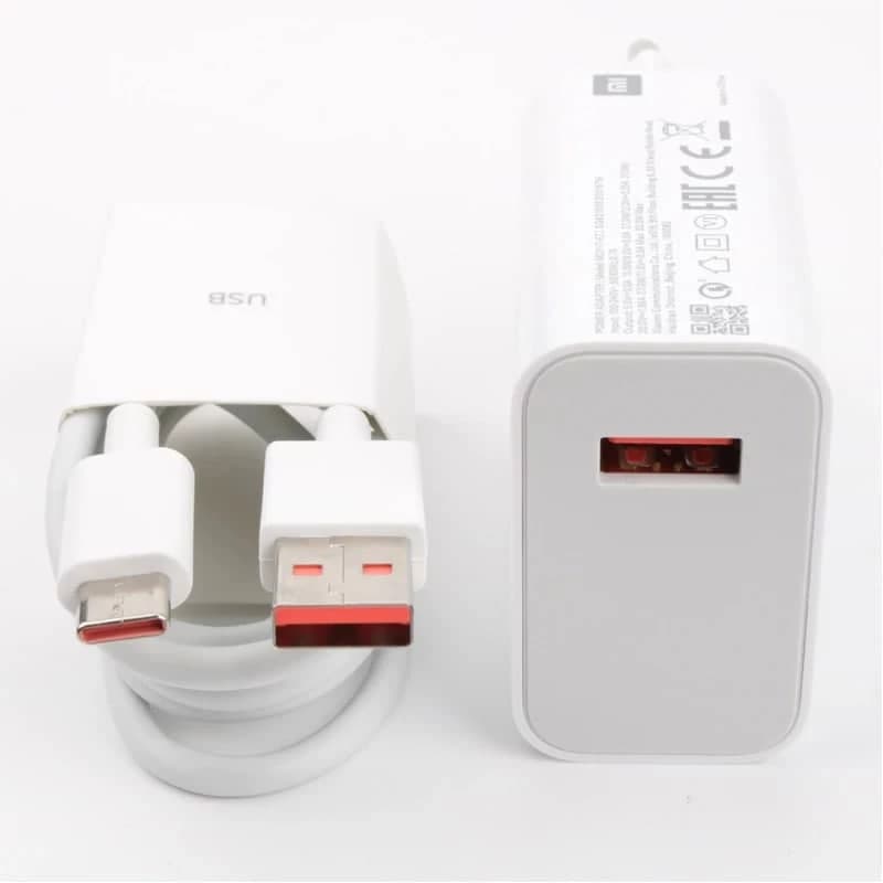 شارژر دیواری شیائومی مدل POCO X3 PRO به همراه کابل تبدیل USB-C — تصویر ۳