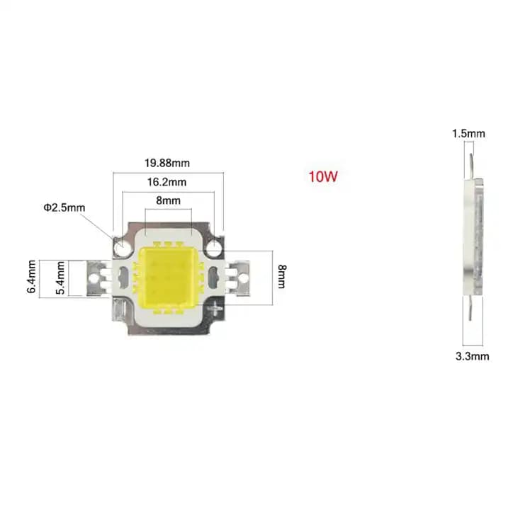 پاور LED سفید 10 وات — تصویر ۳