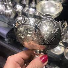 پیاله پایه دار طرح نقره