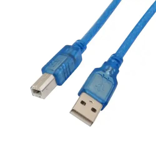 کابل 30 سانتی USB پرینتری یک سر Type B مناسب برد های Arduino — تصویر ۲
