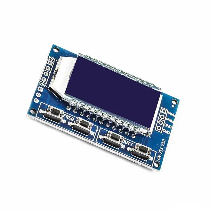 ماژول PWM ژنراتور 2 کاناله XY-LPWM HW-753 دارای نمایشگر — تصویر ۲
