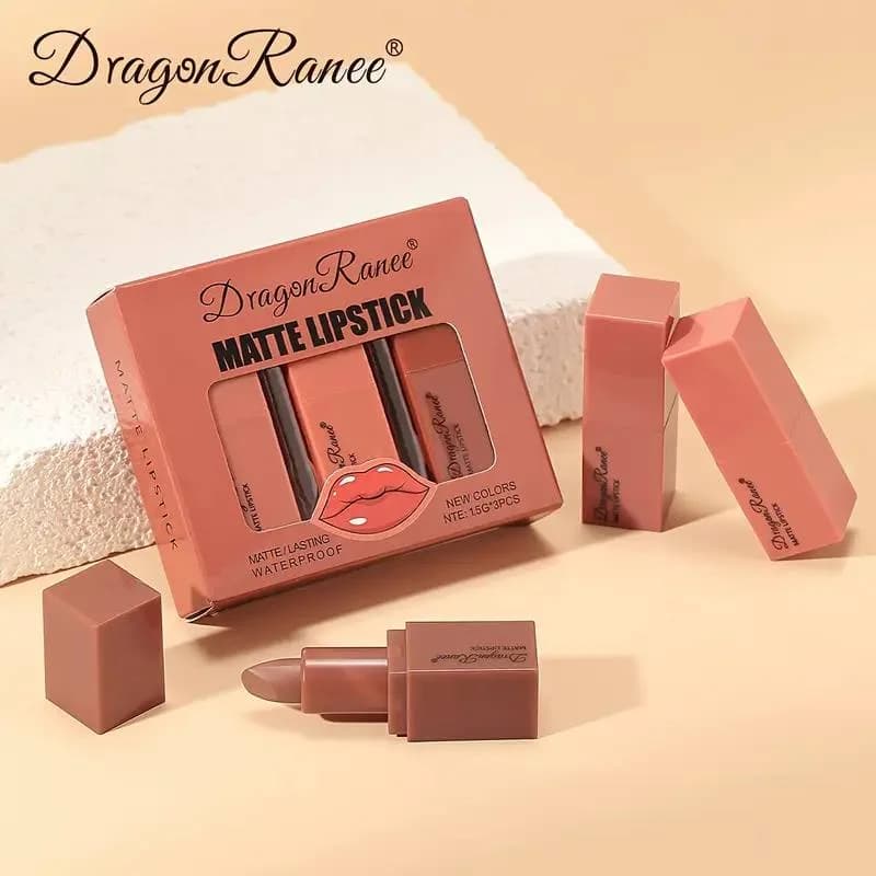 پک سه عددی رژ لب مات نود دراگون رانی Dragon Ranee — تصویر ۳